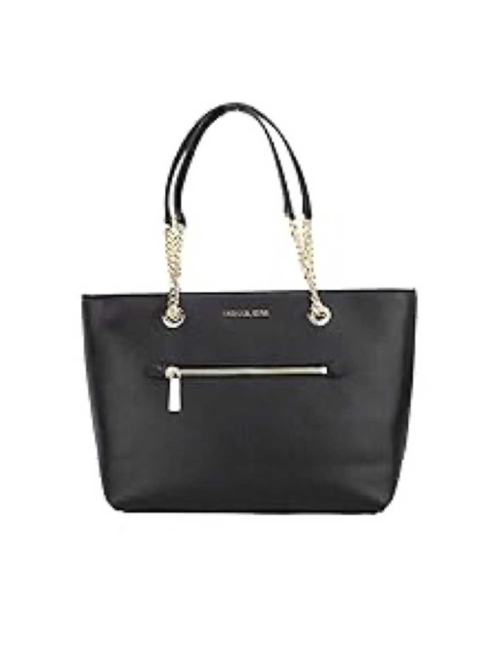 Micheal Kors Black Women’s Tote Handbag with Gold Chain Handles
